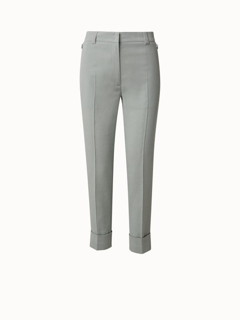 Maxima Cotton Silk Structured Double Face Pant