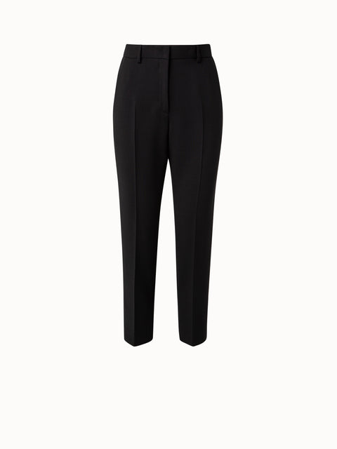 Flavin Wool Double Face Cropped Pant