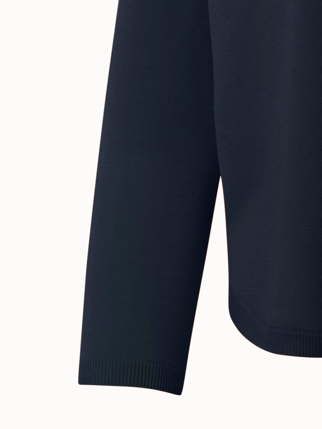 Pullover aus Merinowolle - Dunkelblau