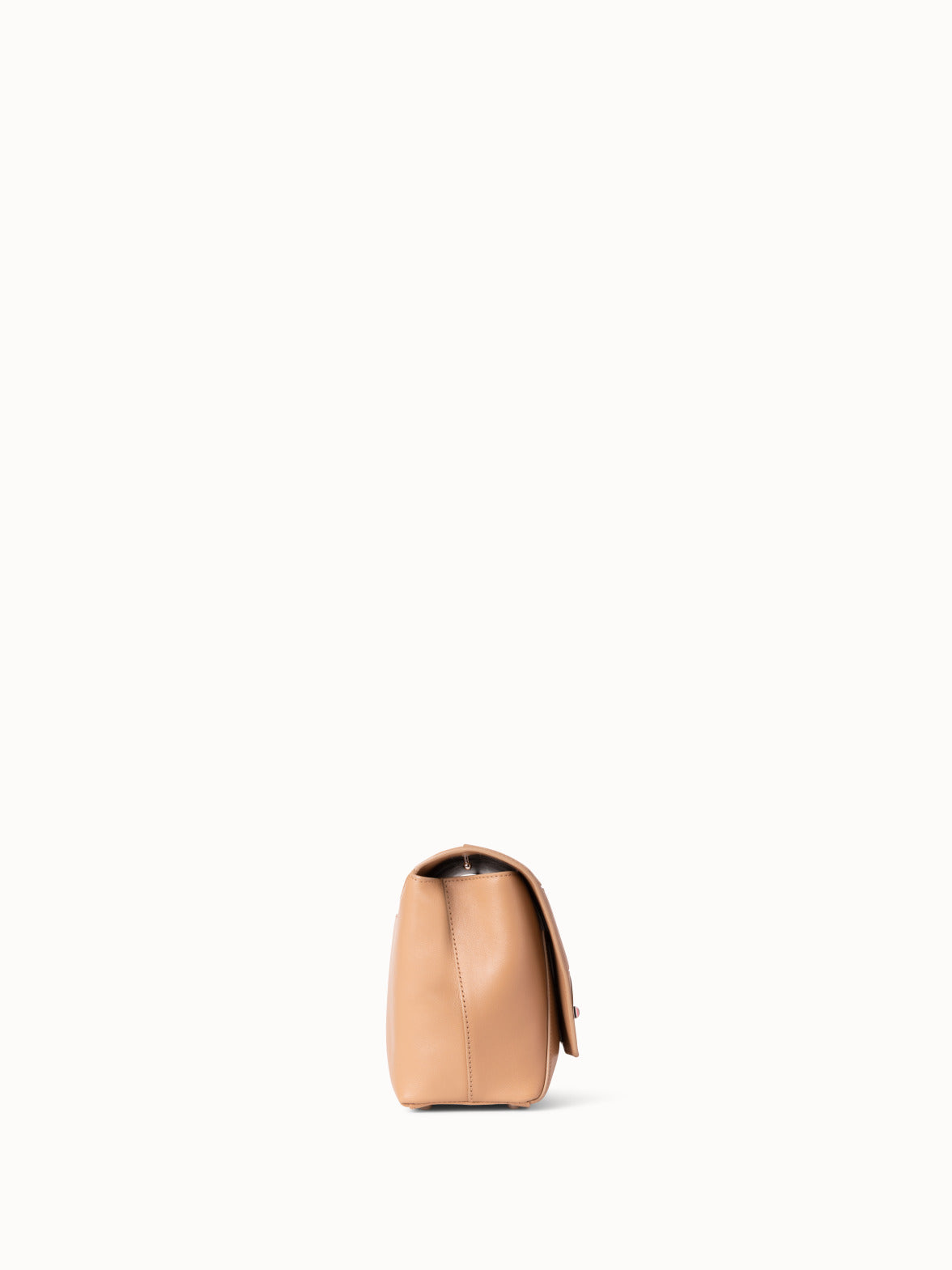 Anouk Day Bag in Braided Leather Trapezoids - beige