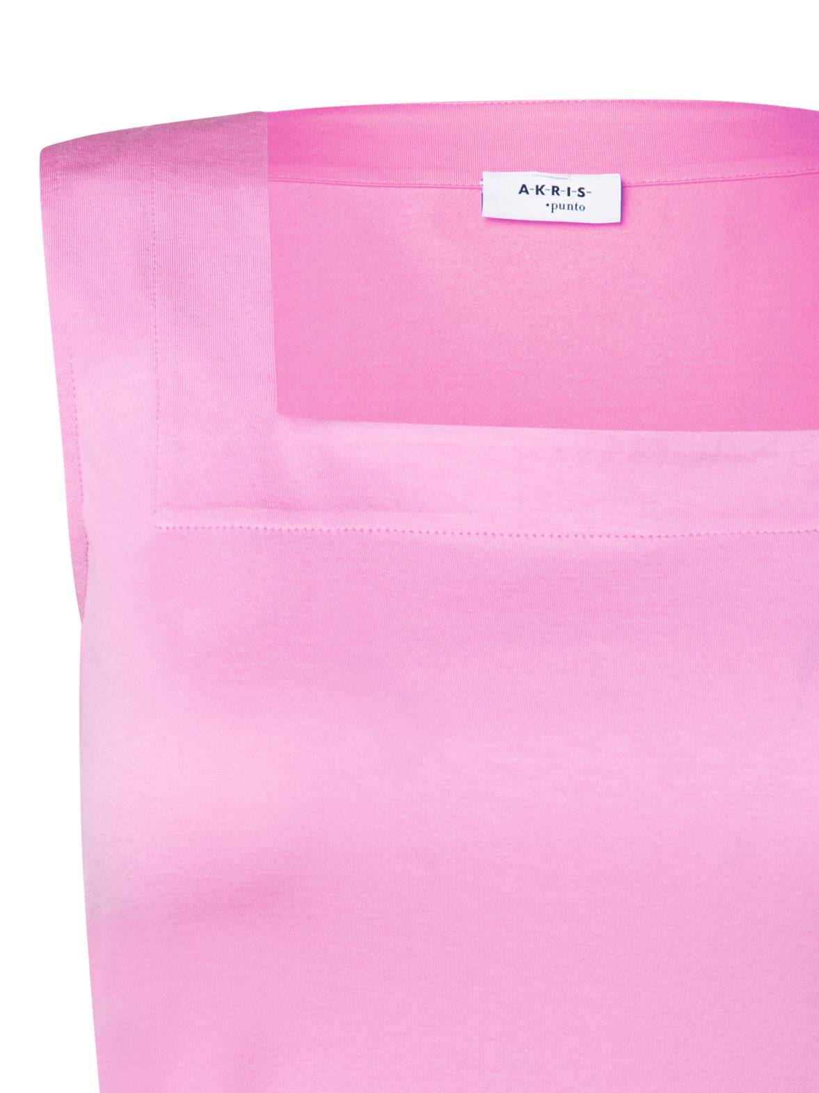 Modal-Stretch Top mit quadratischem Ausschnitt - Rosa