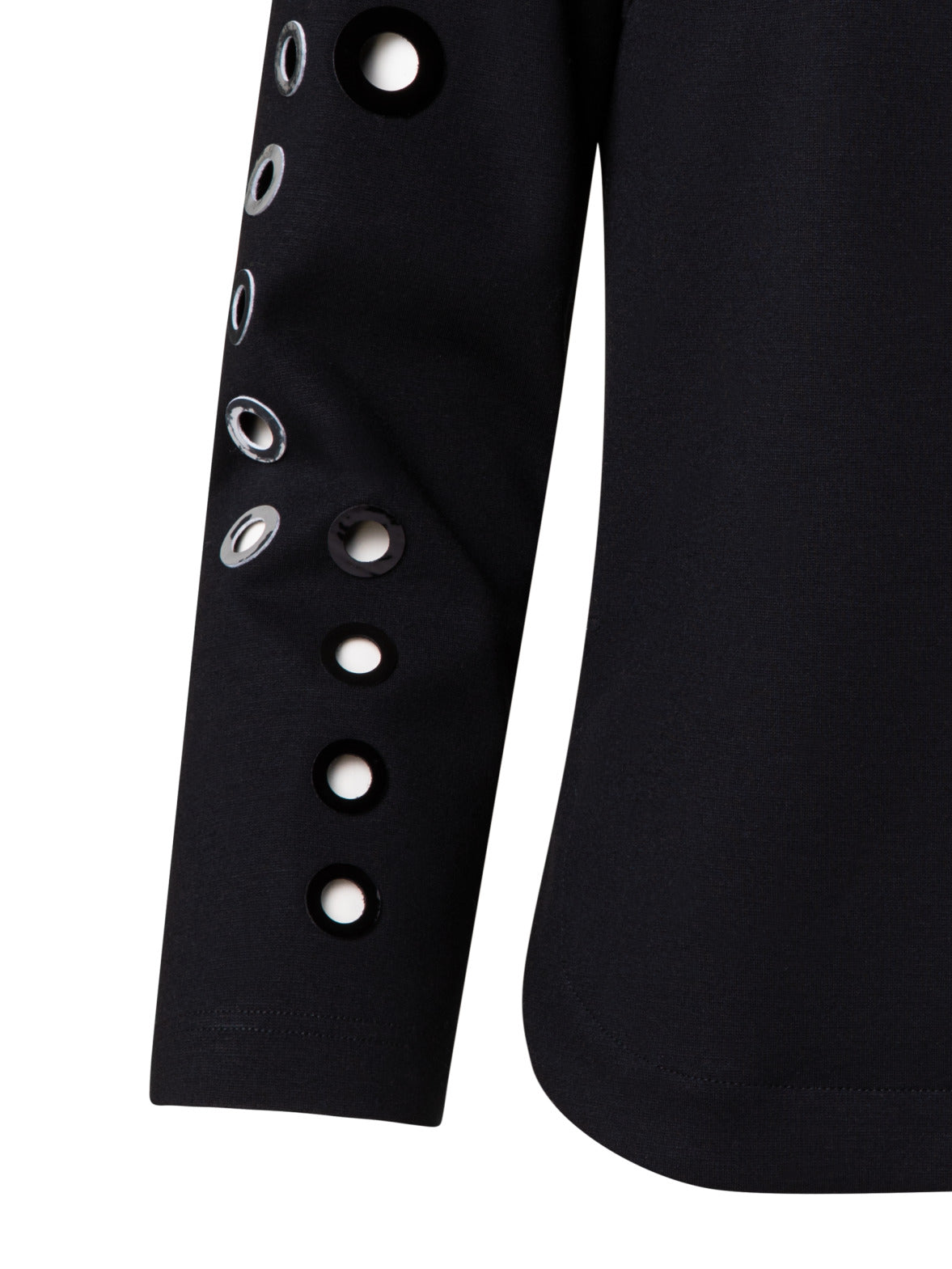 long sleeve bracelet shirt with back zipper