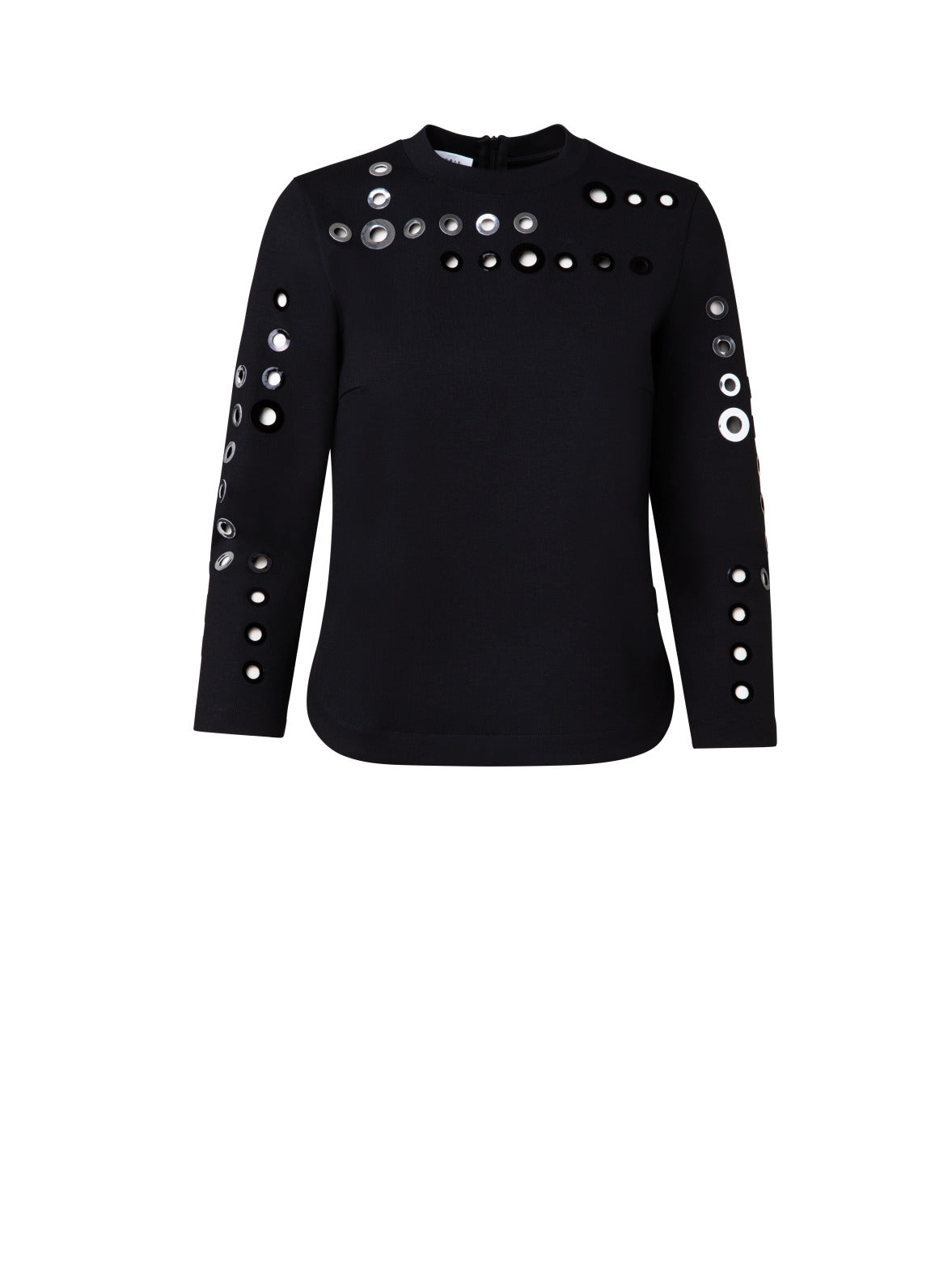 long sleeve bracelet shirt with back zipper