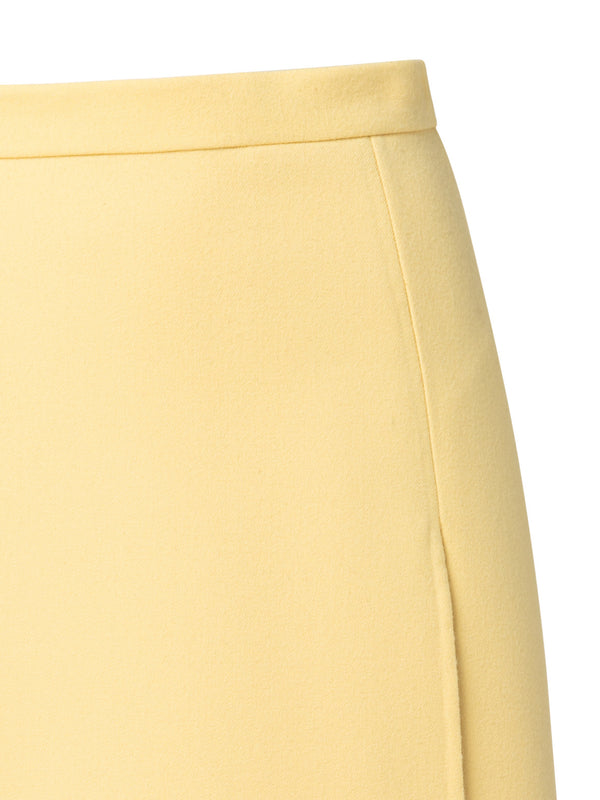 Wool Double Face A-Line Skirt