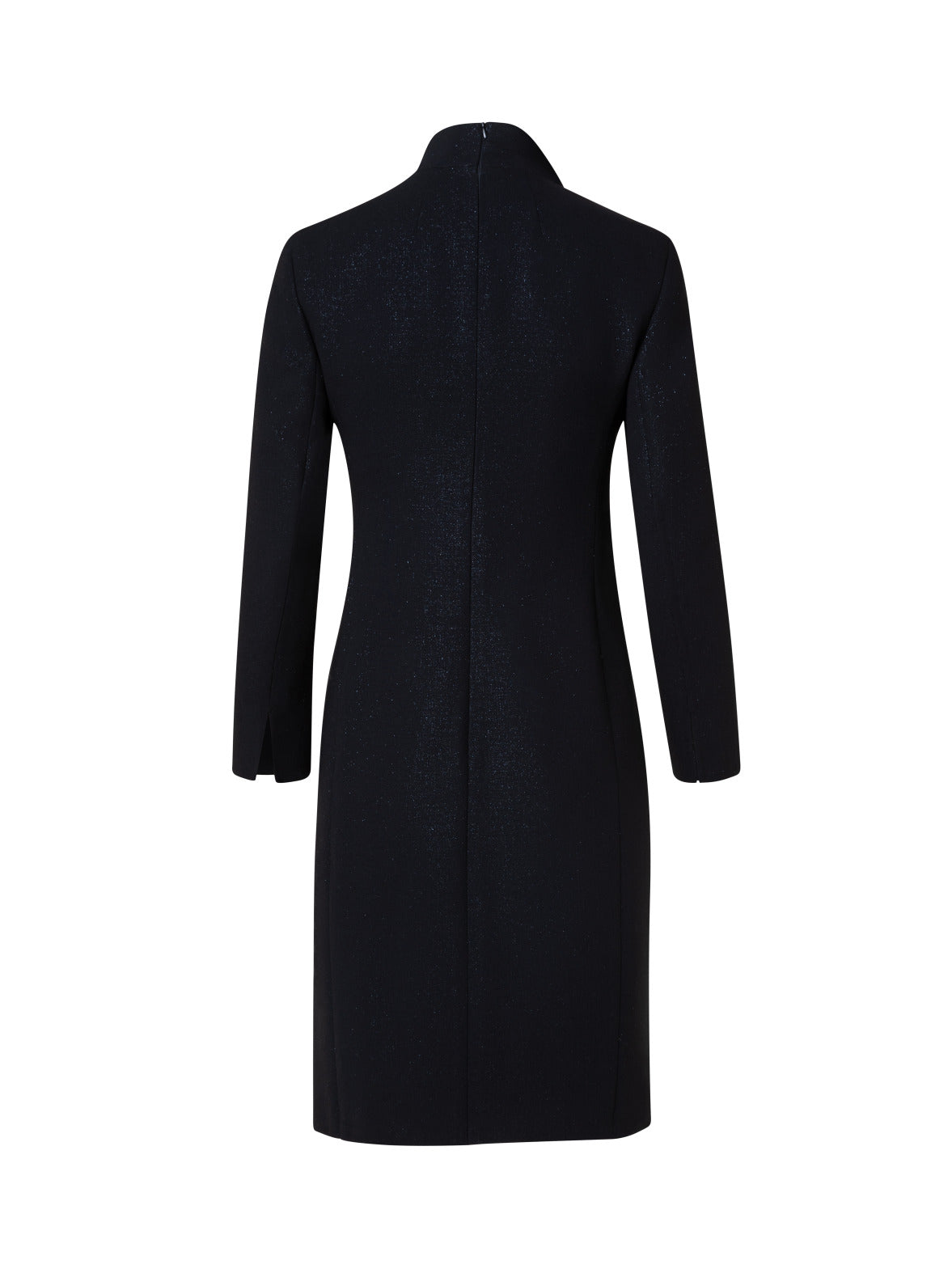 Wool Lurex Double Face Tuxedo Dress