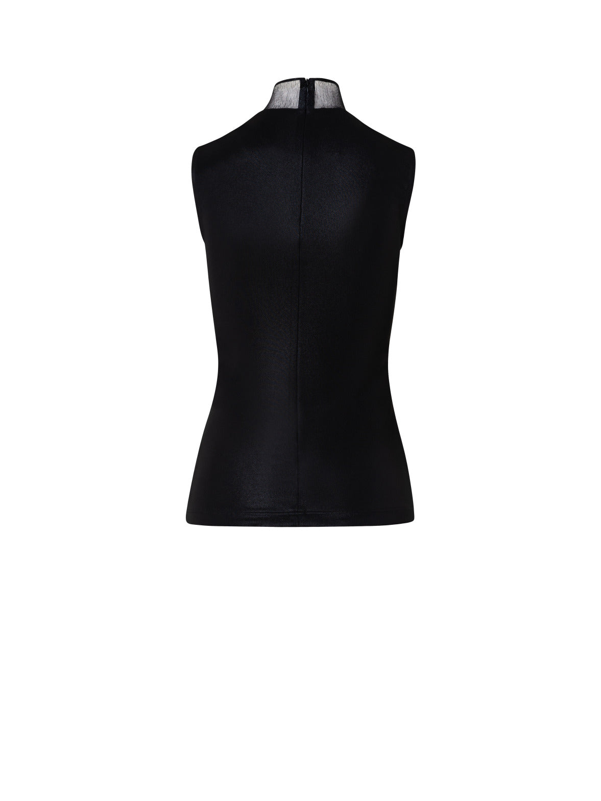 Liquid Jersey Transparent V-Neck Top