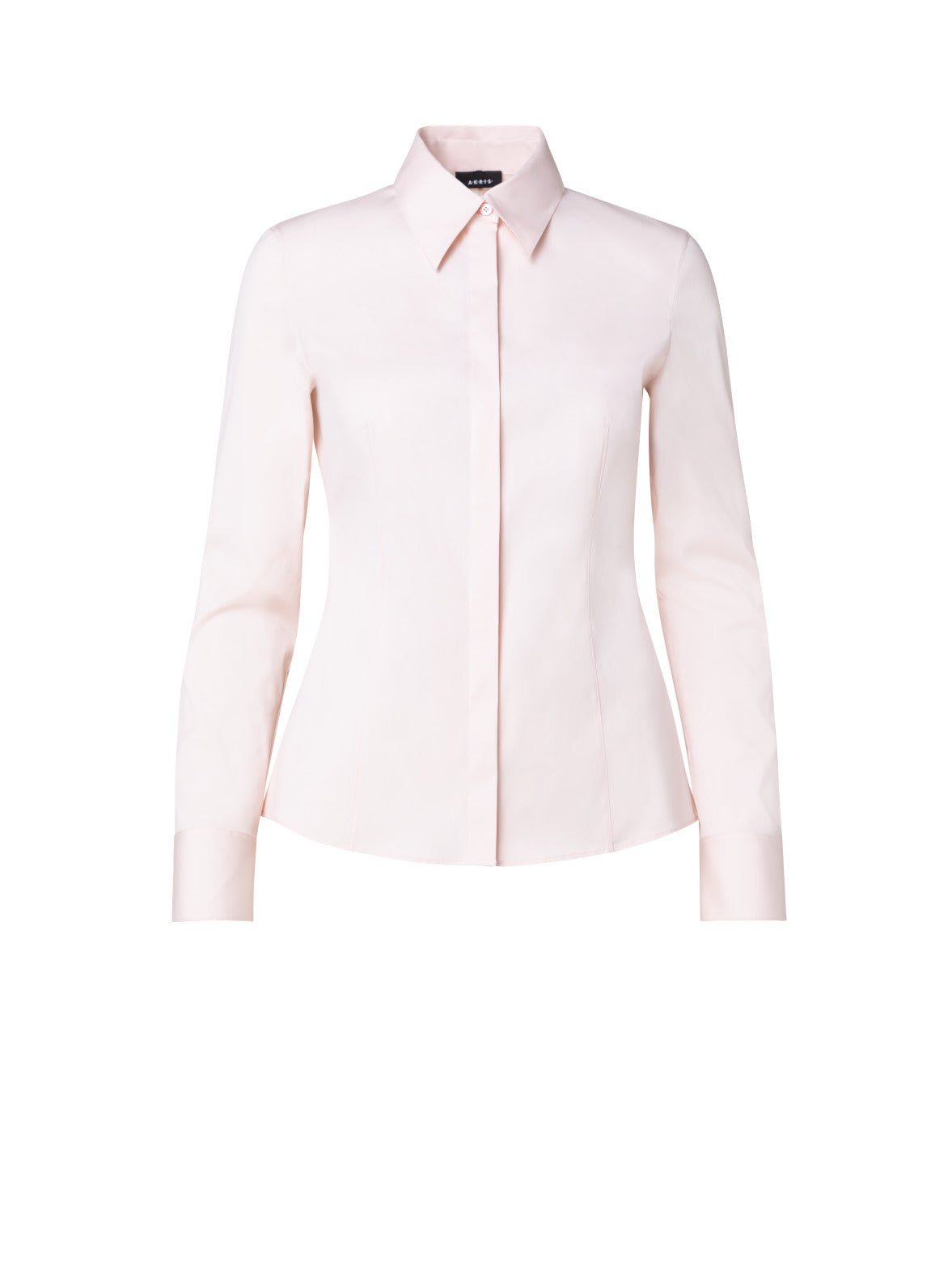 Fitted Cotton Poplin Stretch Blouse