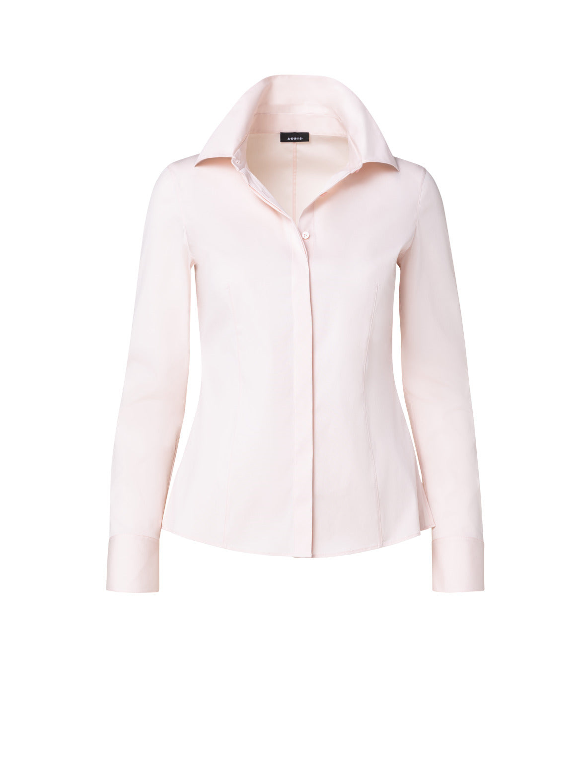Fitted Cotton Poplin Stretch Blouse