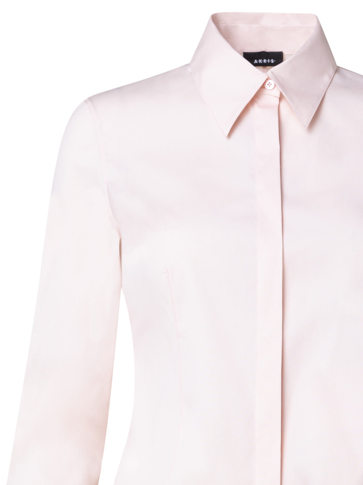 Fitted Cotton Poplin Stretch Blouse