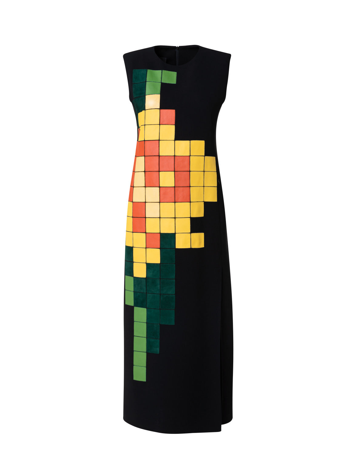 Daffodils Leather Embellishment Dress