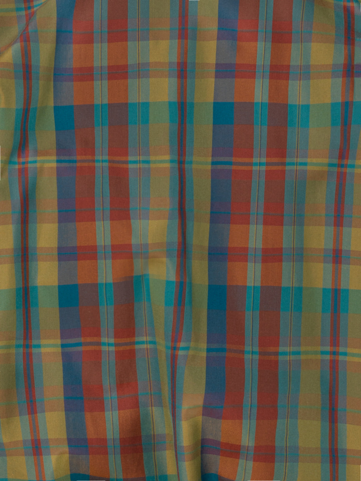 Cotton Poplin Check Shirt Dress