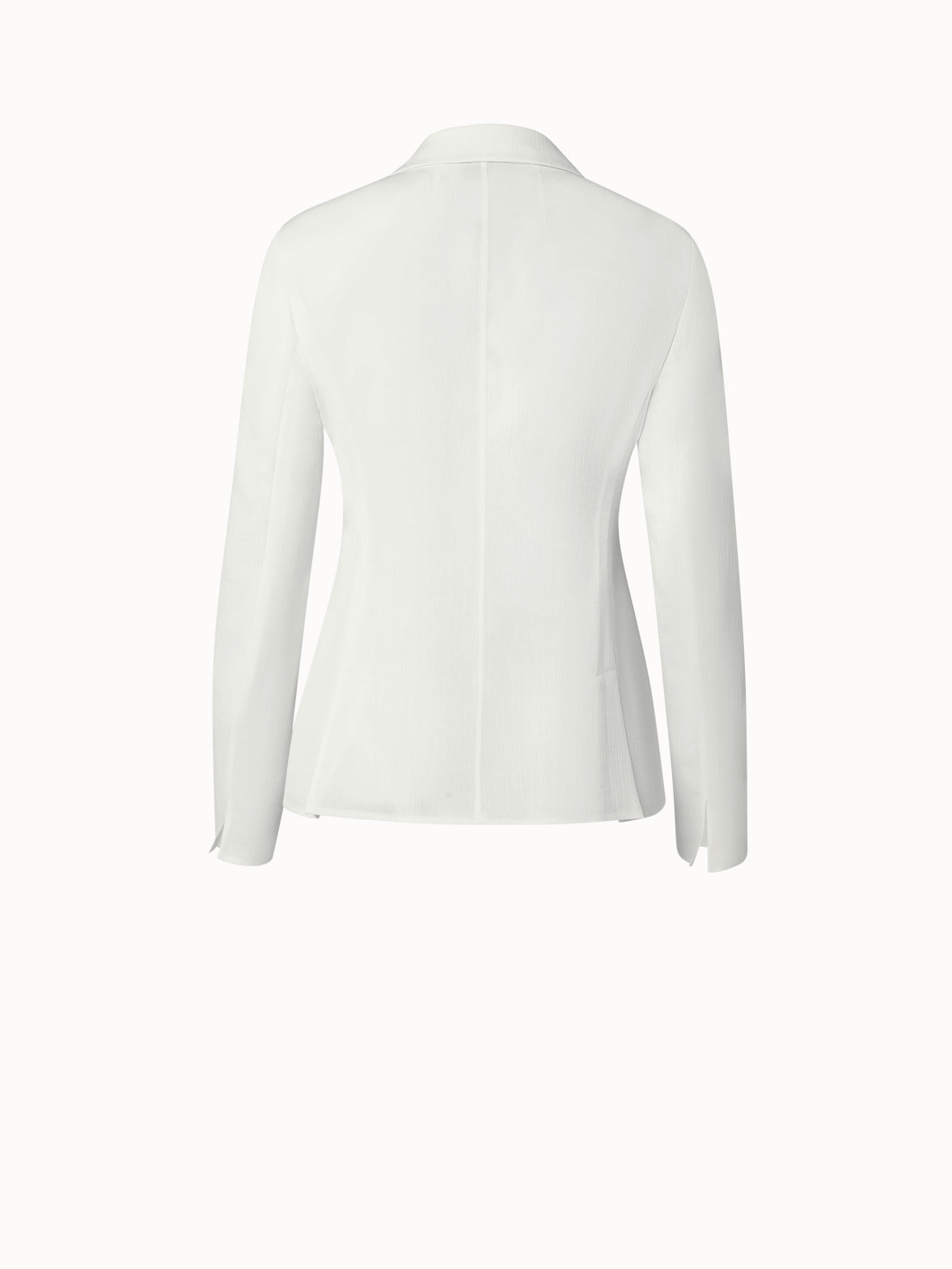 Structured Cotton Silk Double-Face Jacket - ecru