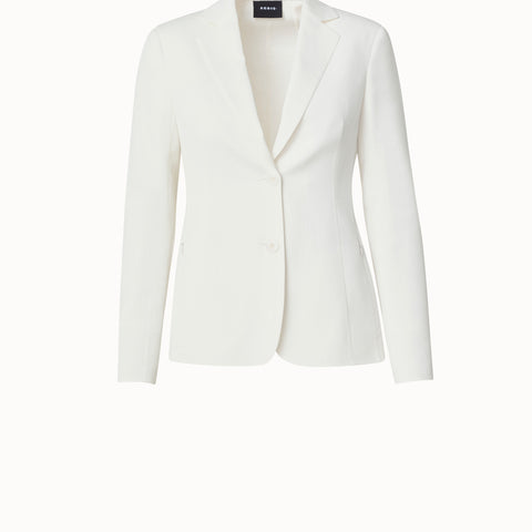 Blazer aus strukturiertem Baumwoll-Seiden Doubleface