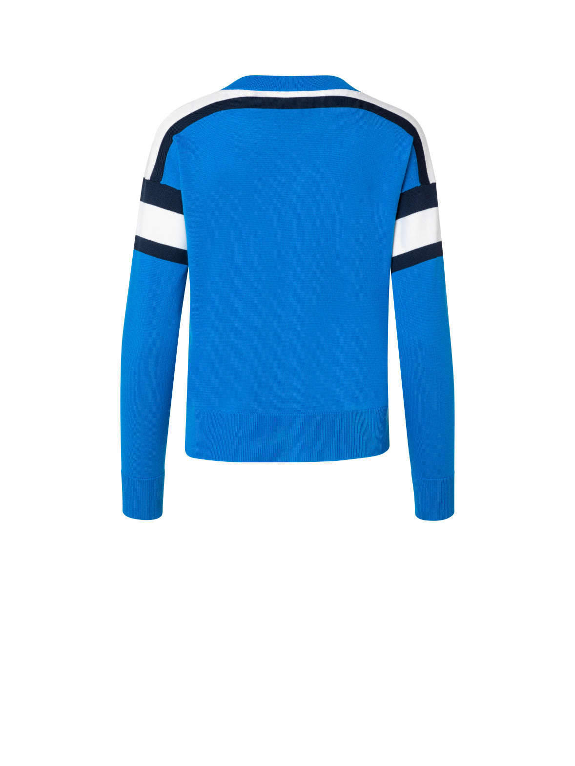 Pullover With Color Block Stripe Detail