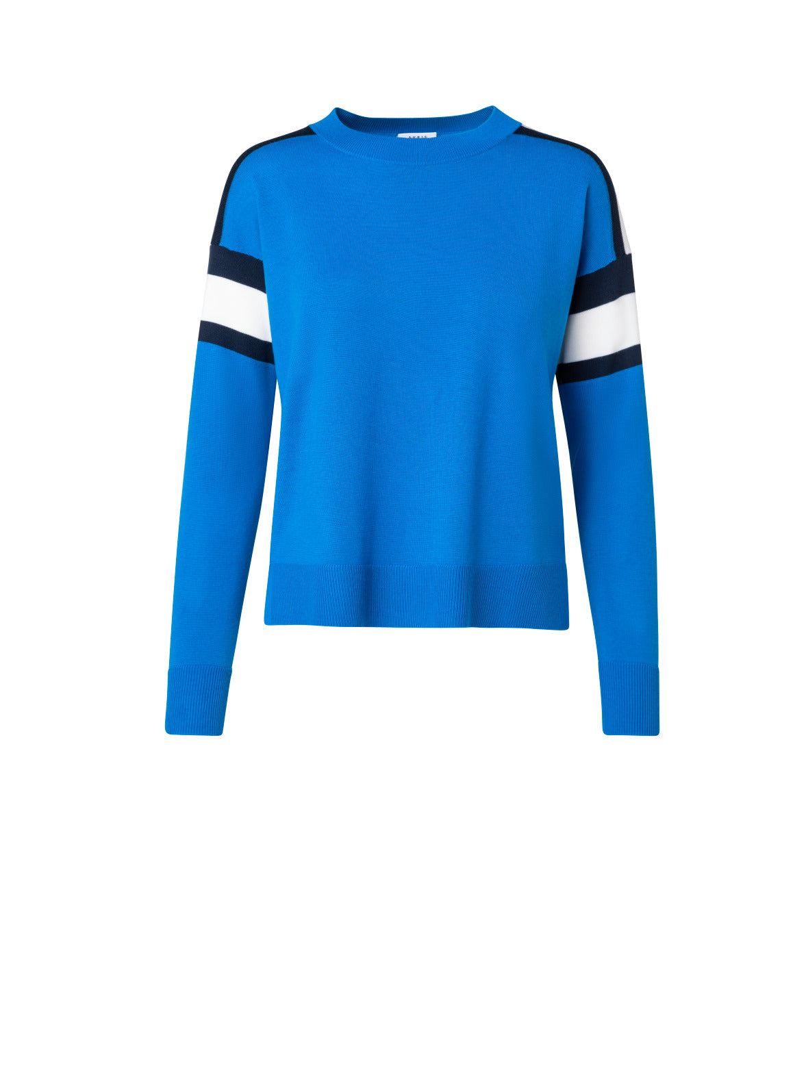 Pullover With Color Block Stripe Detail