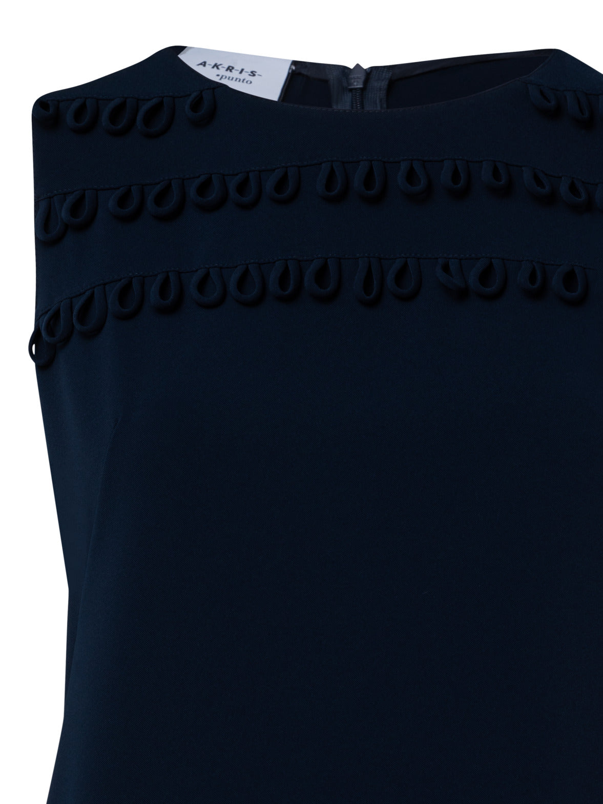Shift Dress With 3d Tropical Leave Application
