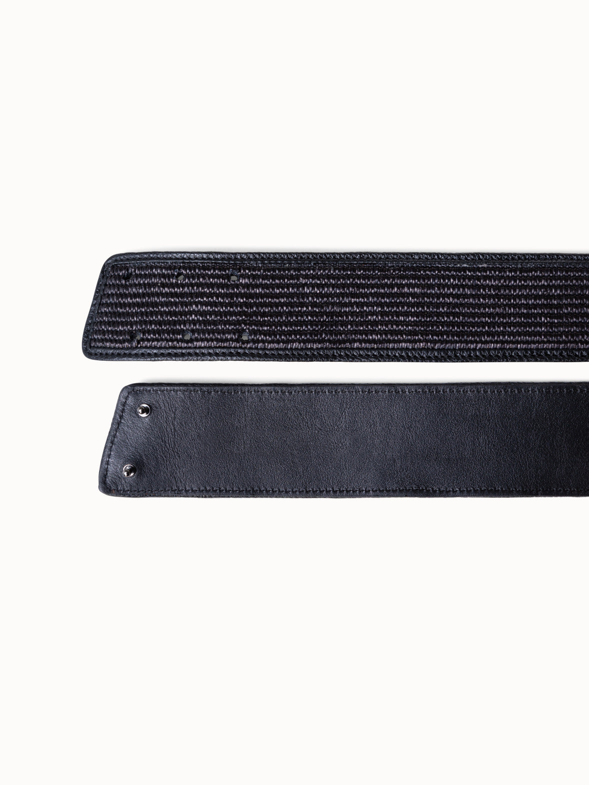 Raffia Belt - black