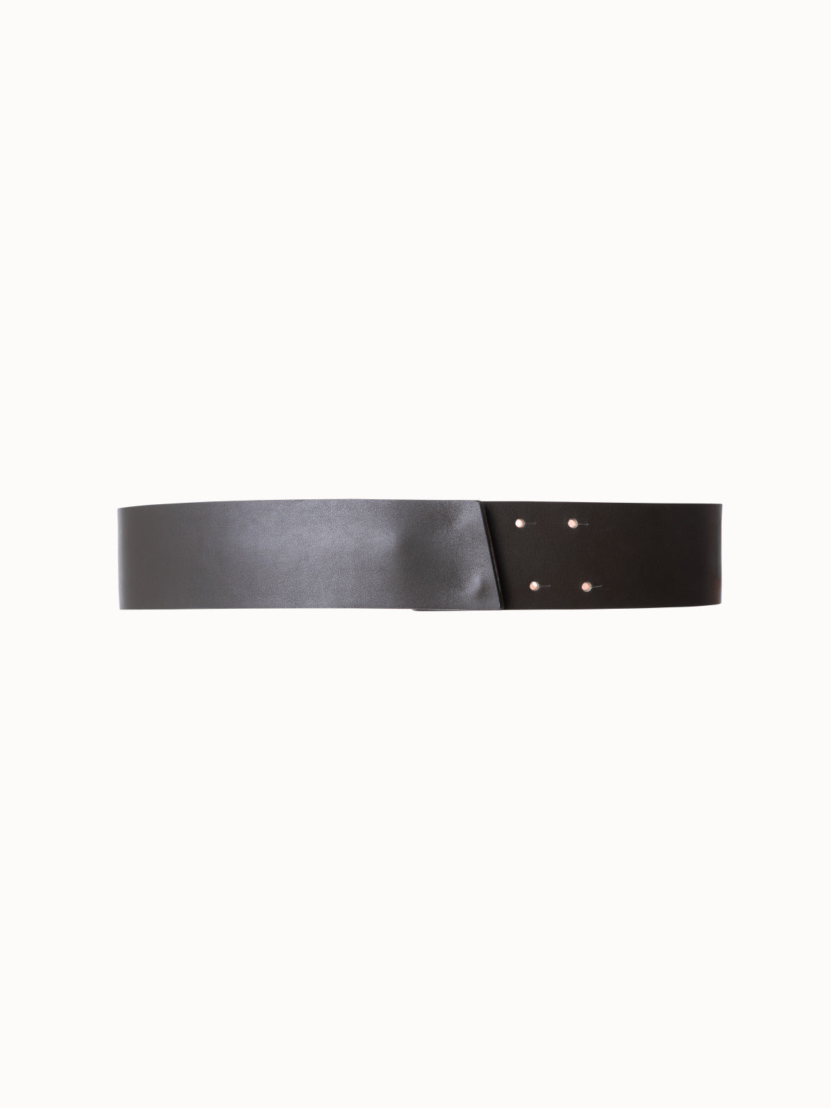 Leather Belt with Lasercut Lettering - grey - green