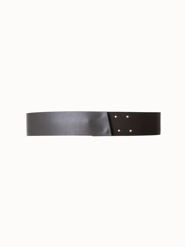 Leather Belt with Lasercut Lettering - grey - green