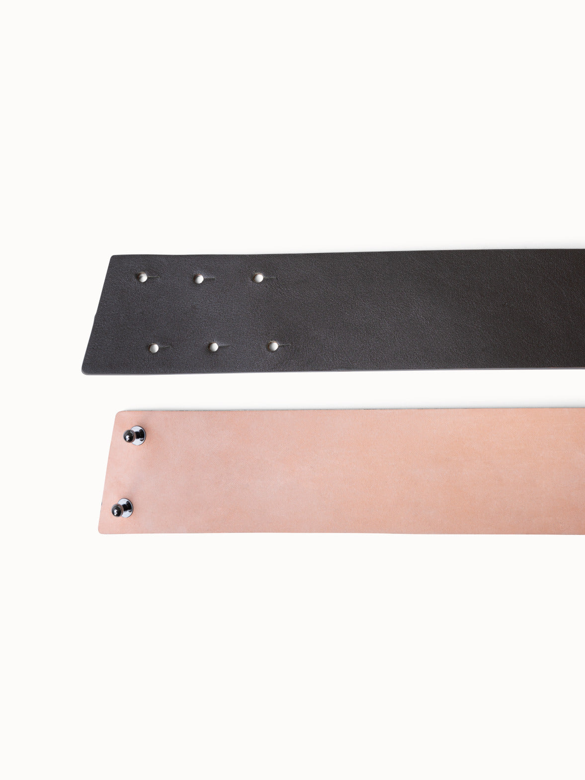 Leather Belt with Lasercut Lettering - grey - green