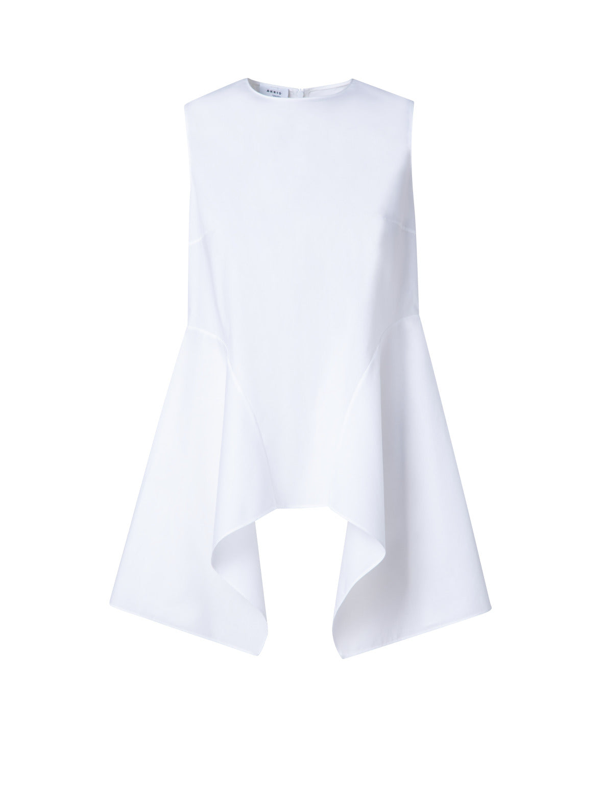 Blouse In Cotton Poplin With Handkerchief Peplum