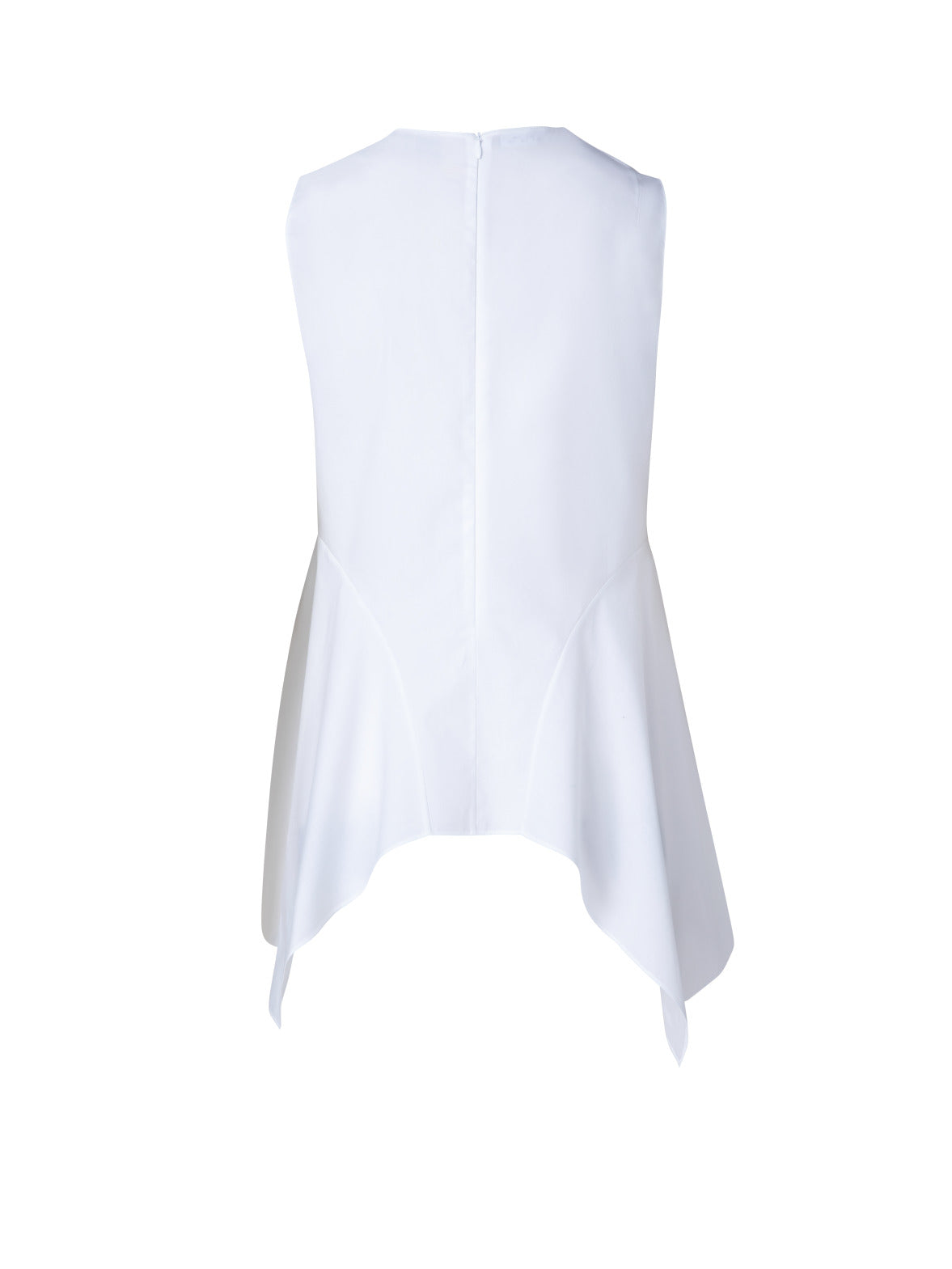 Blouse In Cotton Poplin With Handkerchief Peplum