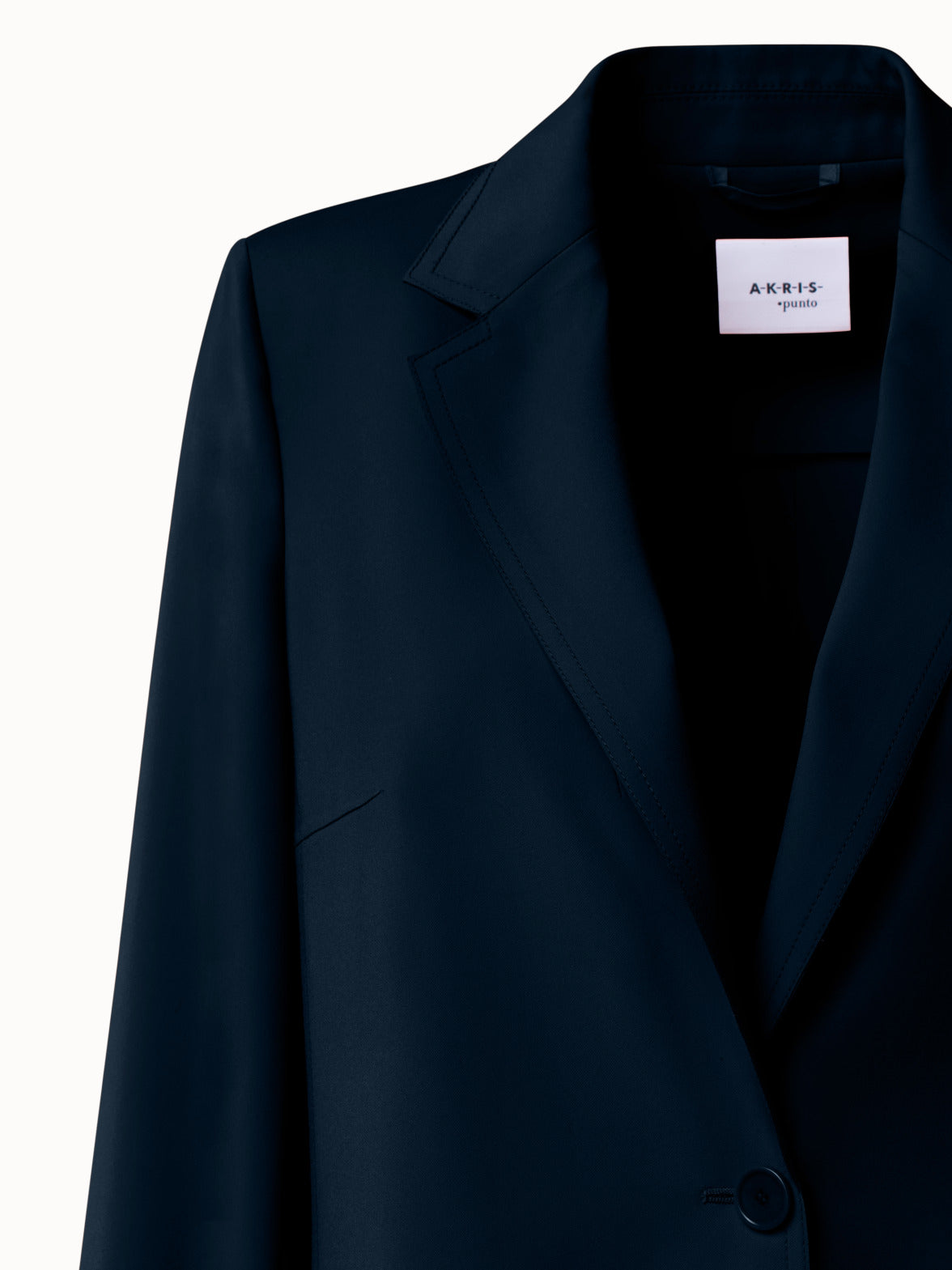 Lasercut Boyfriend Blazer - navy