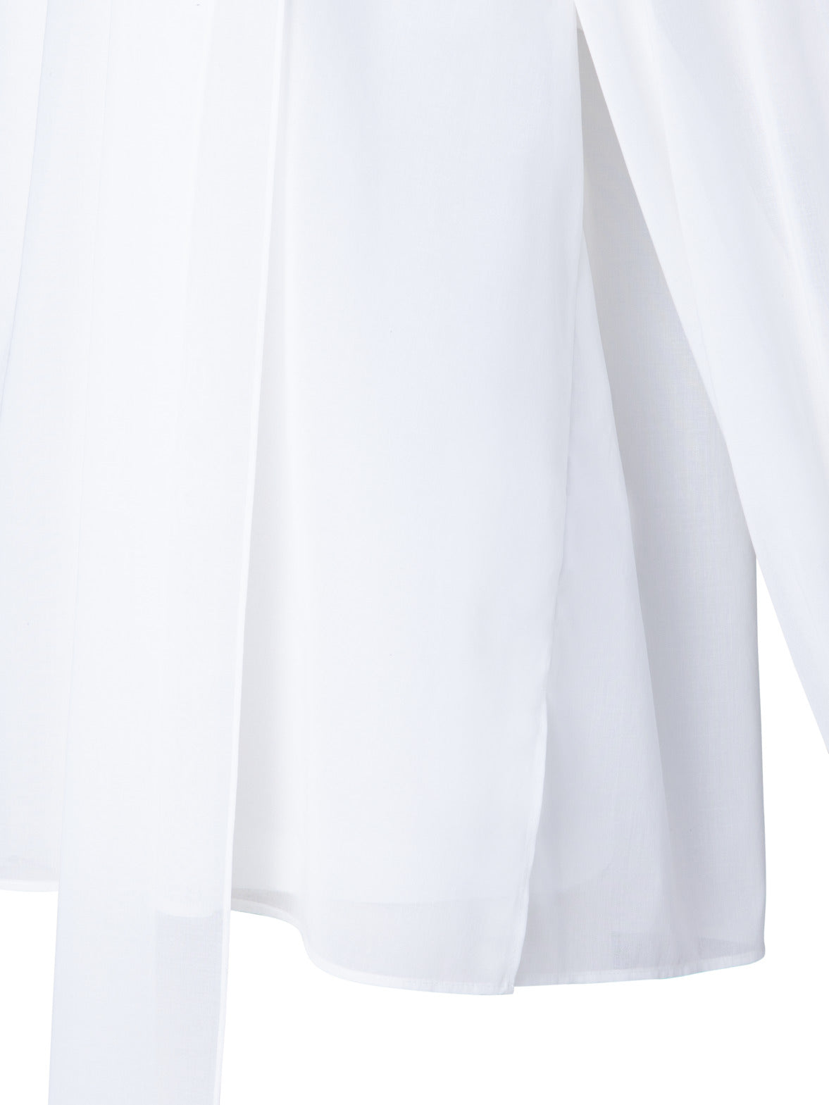 Cotton Voile Tunic Blouse With Bow