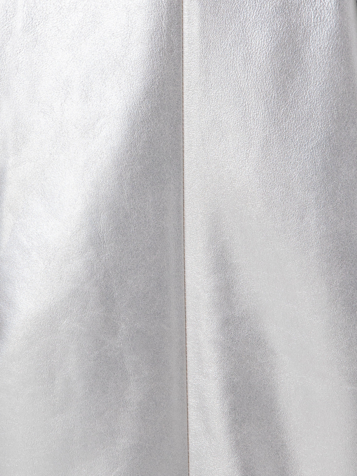 Pearlized Nappa Leather Short Skirt