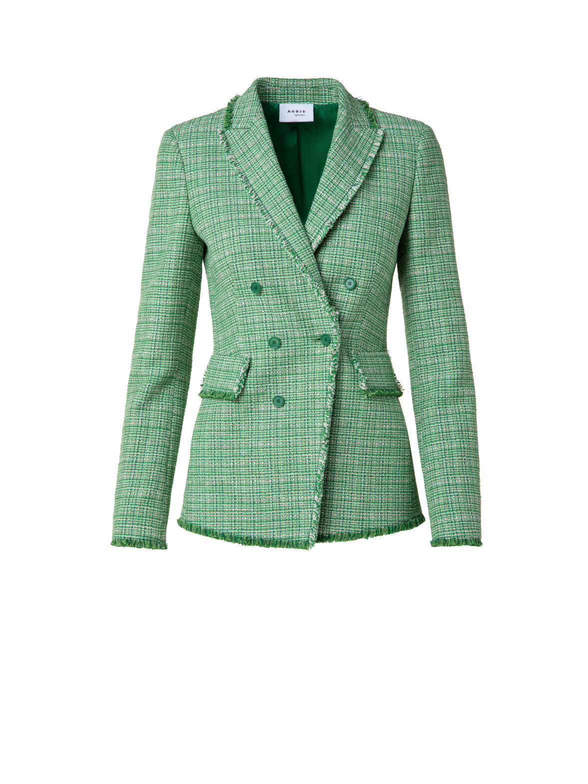 Fringed Cotton Linen Tweed Jacket