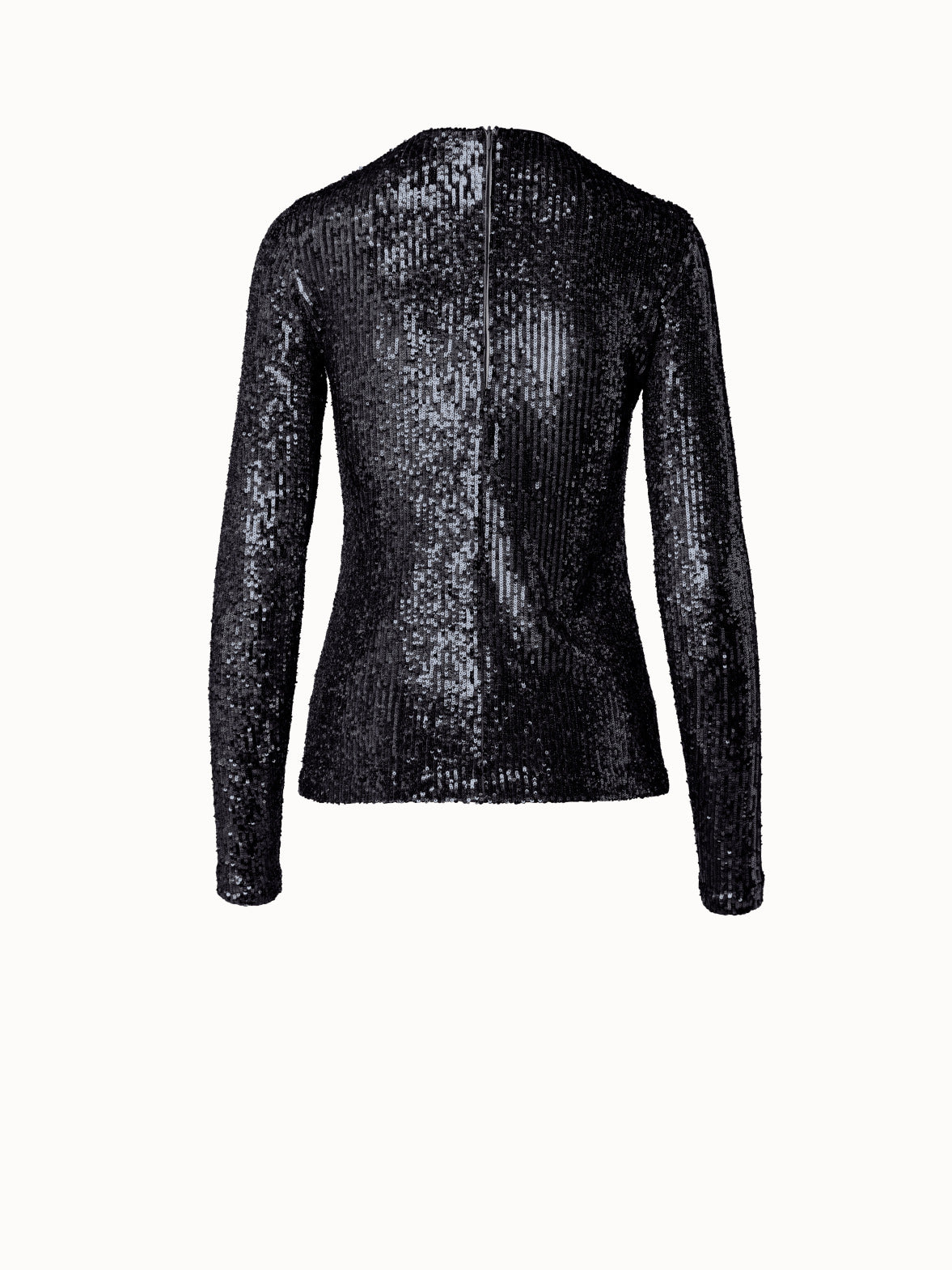 Top in Sequins on Jersey - black