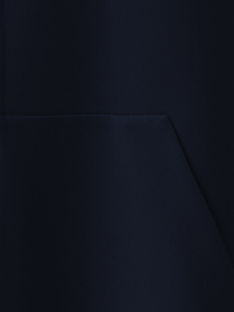 Cashmere Double-Face Short Coat - navy