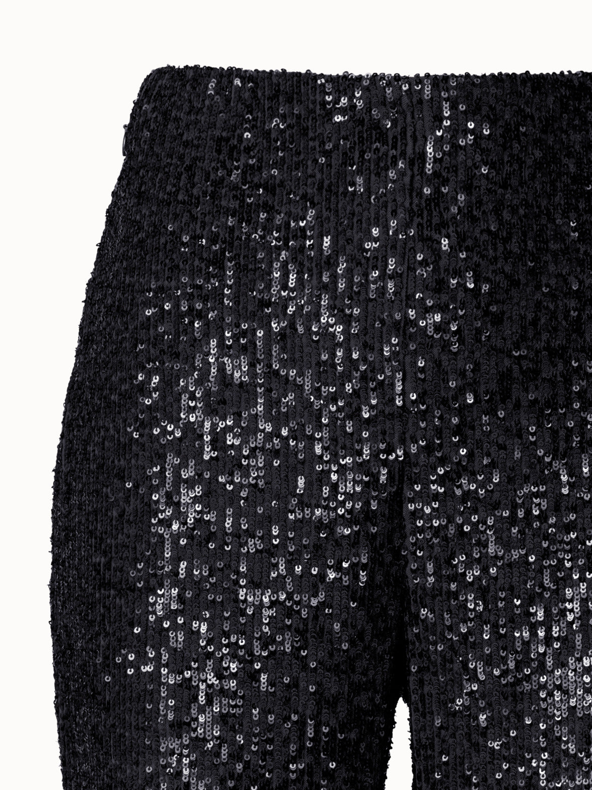Sequins Bootcut Pants - black