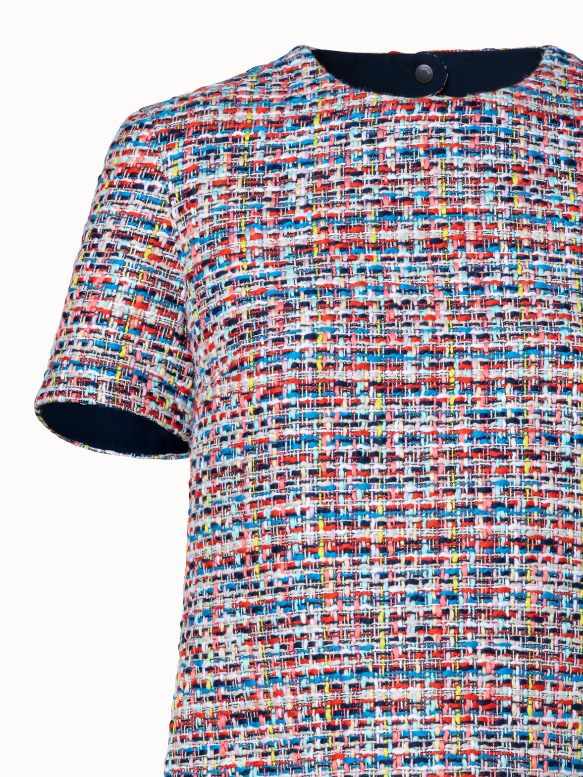 Cotton Tweed Blouse - multicolor