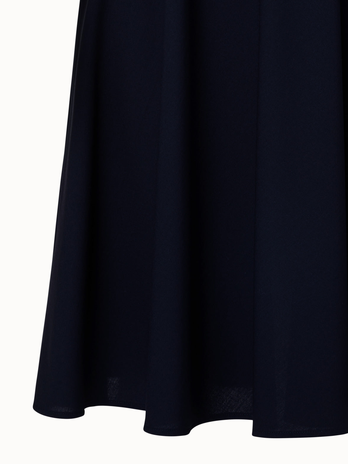 Wool Midi Dress - navy - blue