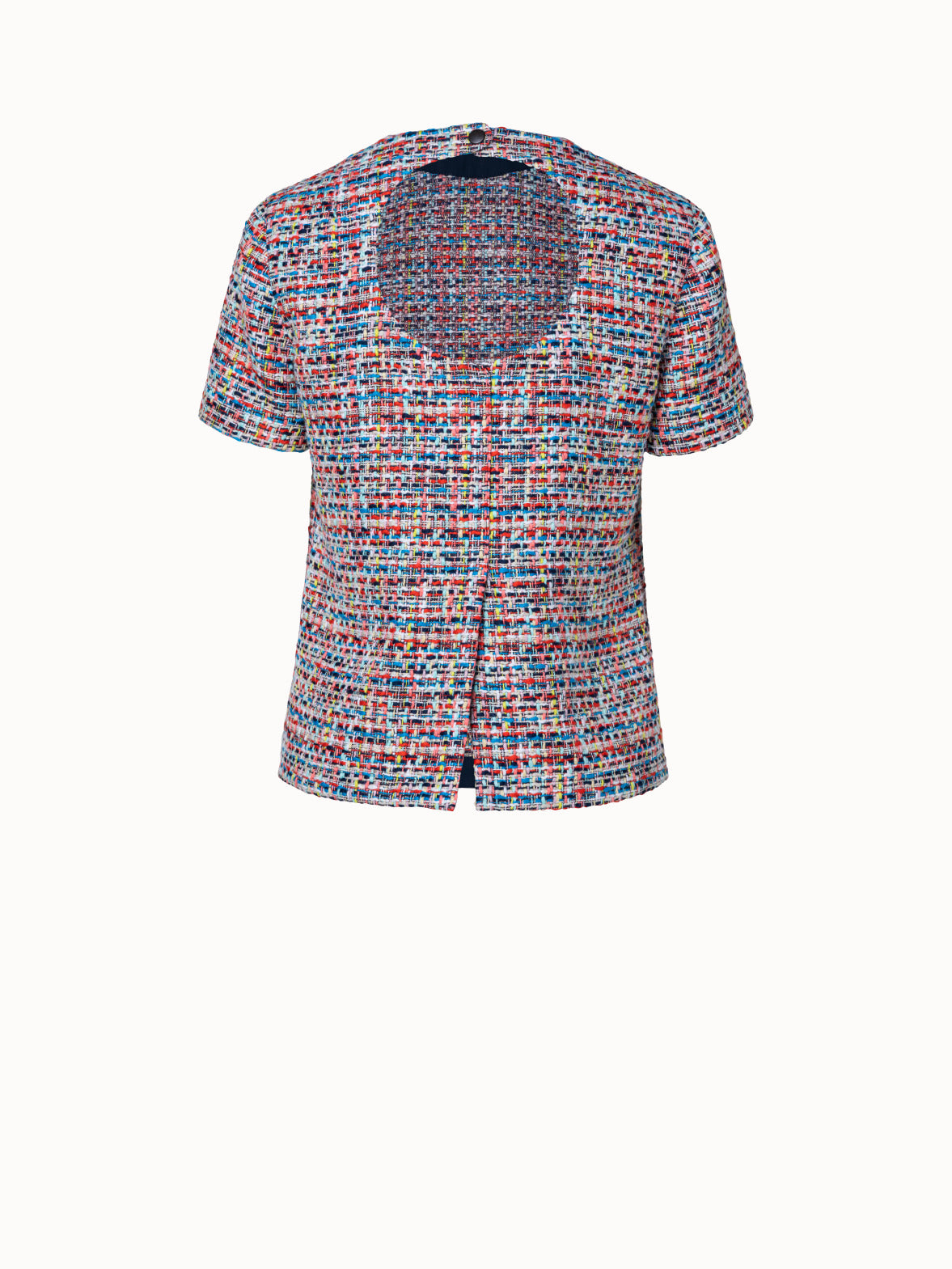 Cotton Tweed Blouse - multicolor