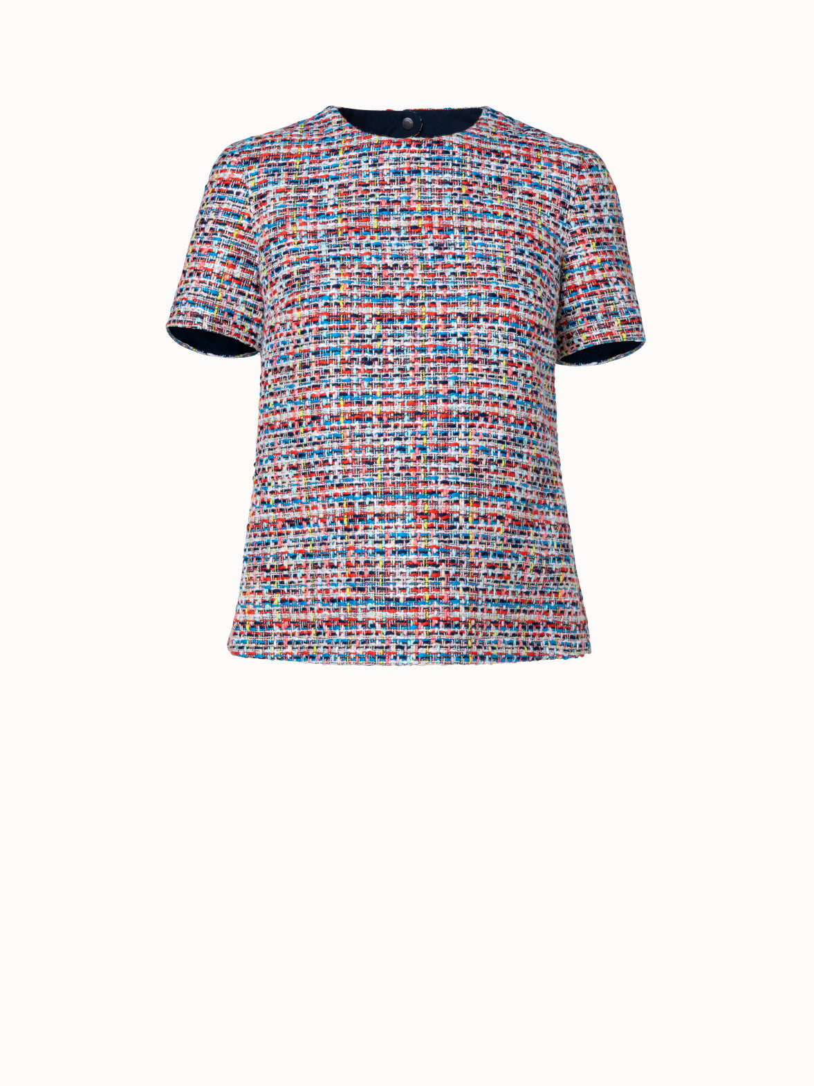 Cotton Tweed Blouse - multicolor