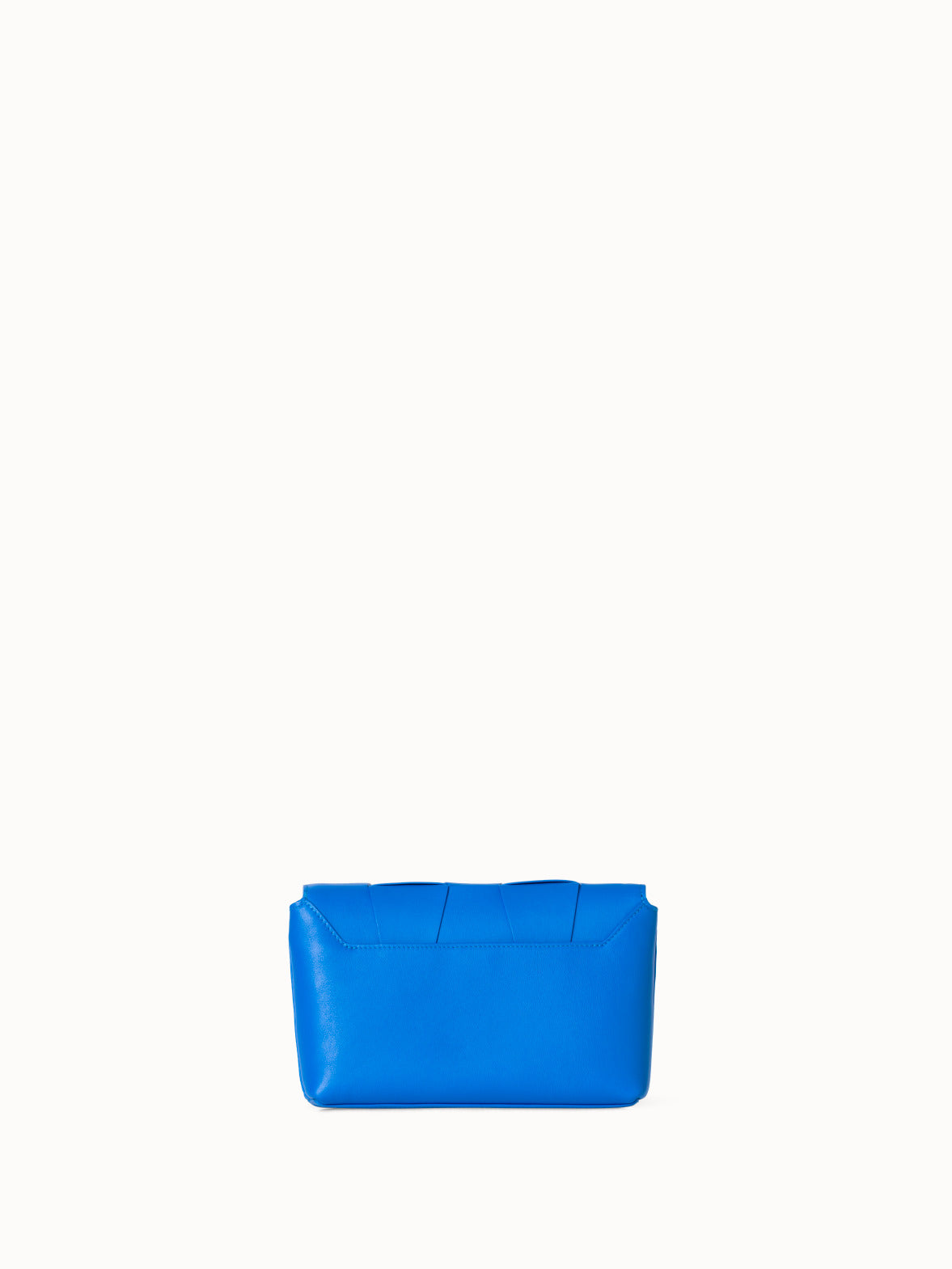 Small Anouk Day Bag in Braided Leather Trapezoids - blue