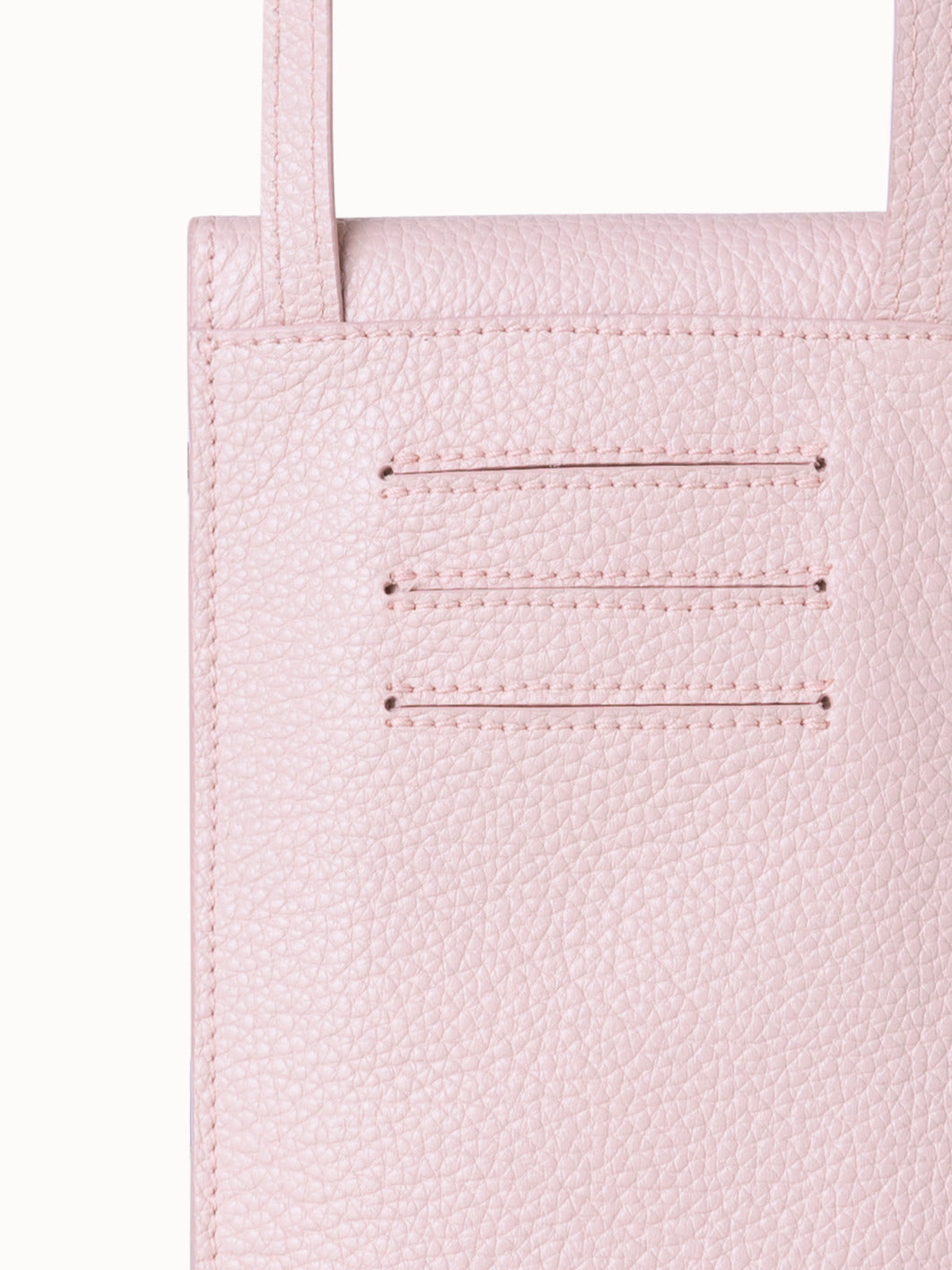 Anouk Phone Pouch in Leather - pink