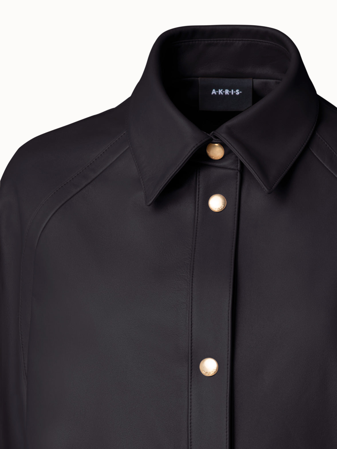 Lambskin Leather Jacket - black