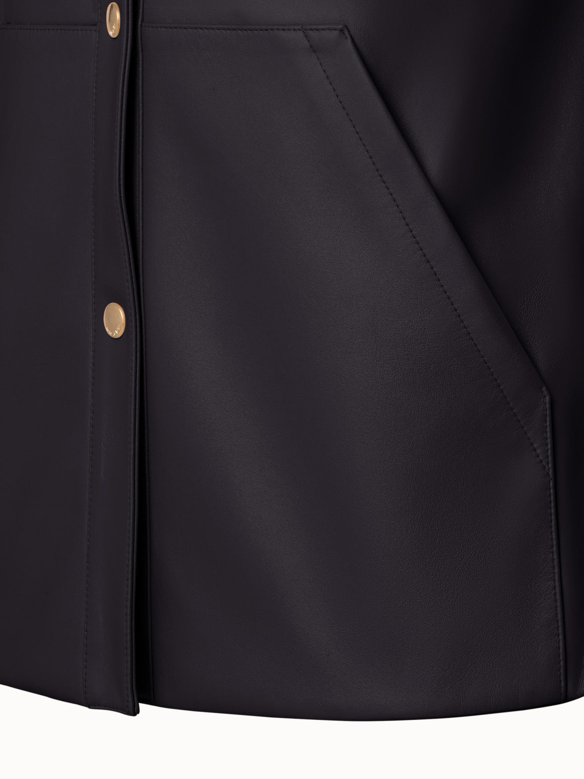 Lambskin Leather Jacket - black