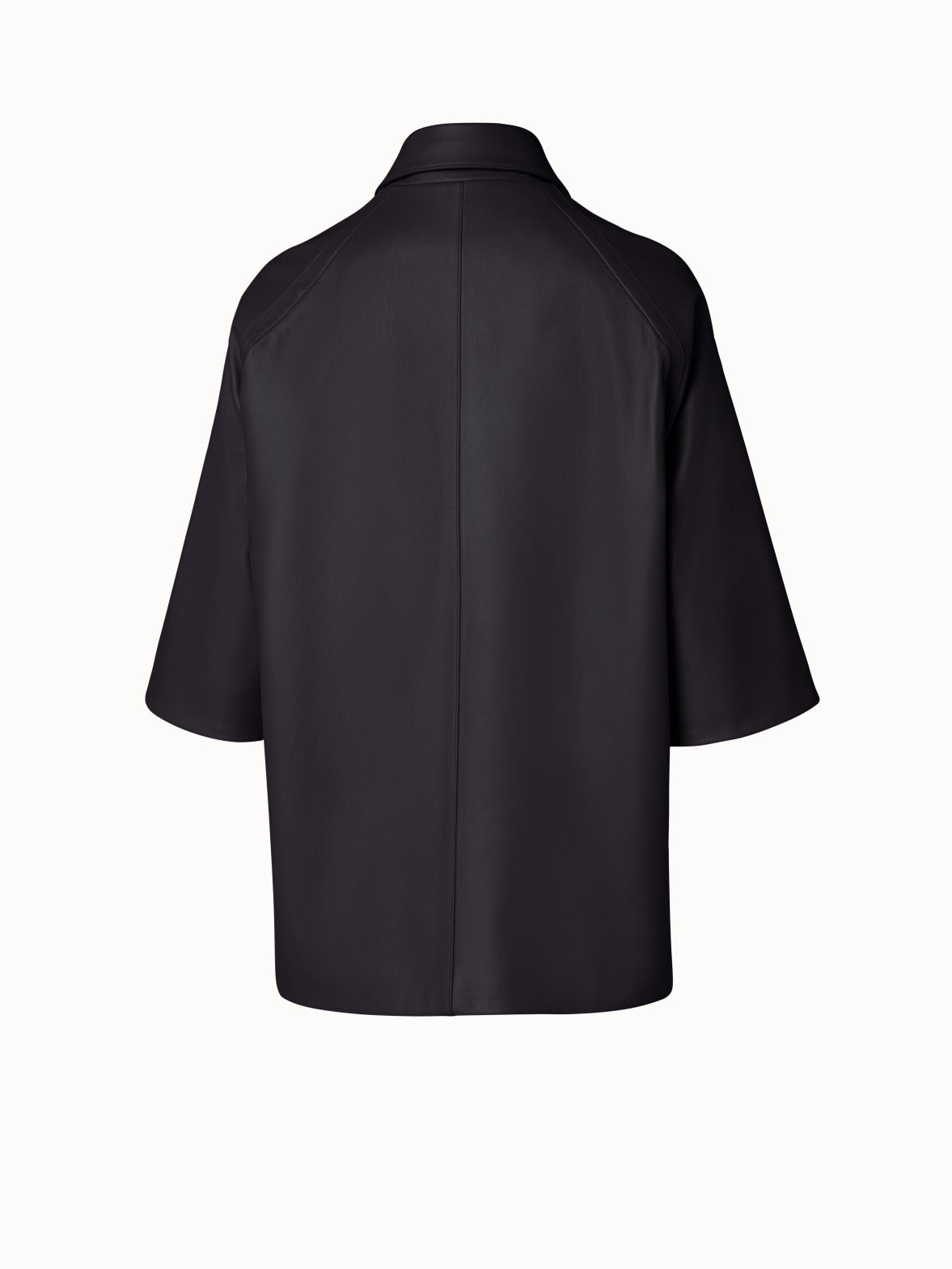 Lambskin Leather Jacket - black