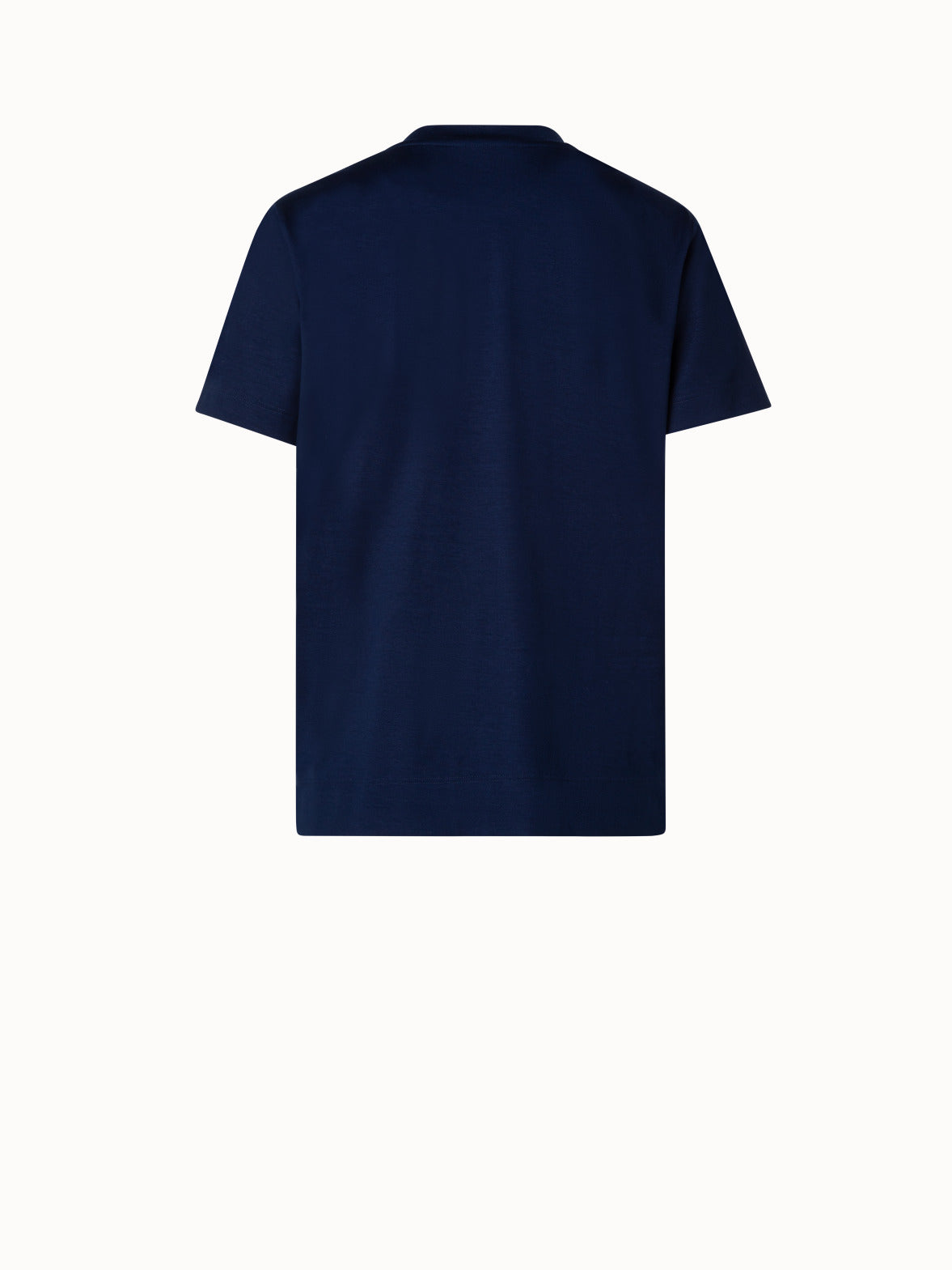 Cotton Jersey T-Shirt - navy - blue
