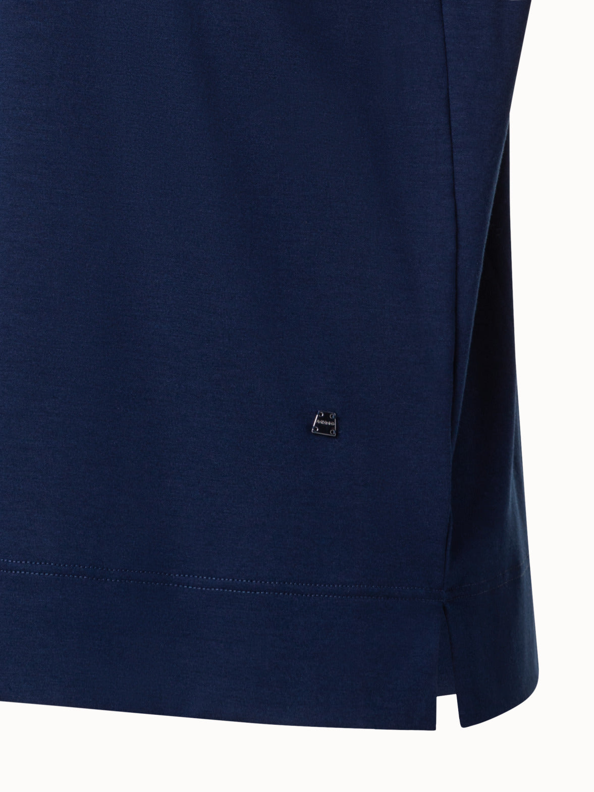 Cotton Jersey T-Shirt - navy - blue