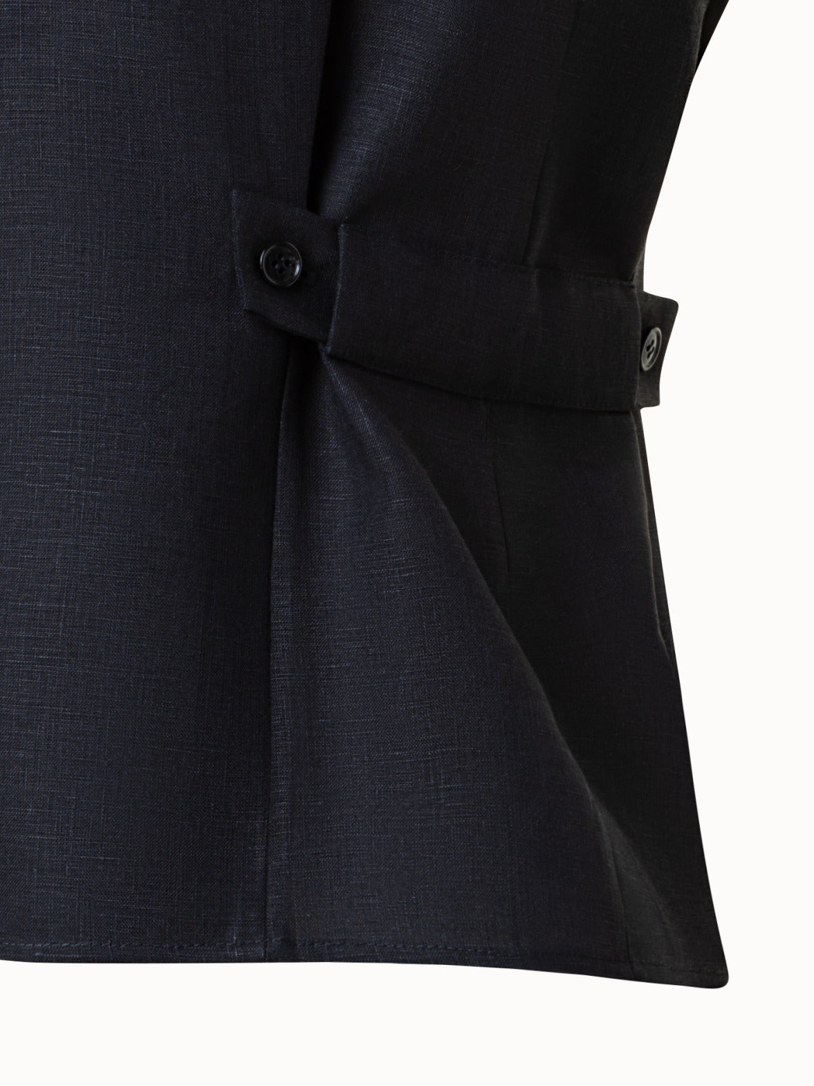 Linen Voile Blouse - black