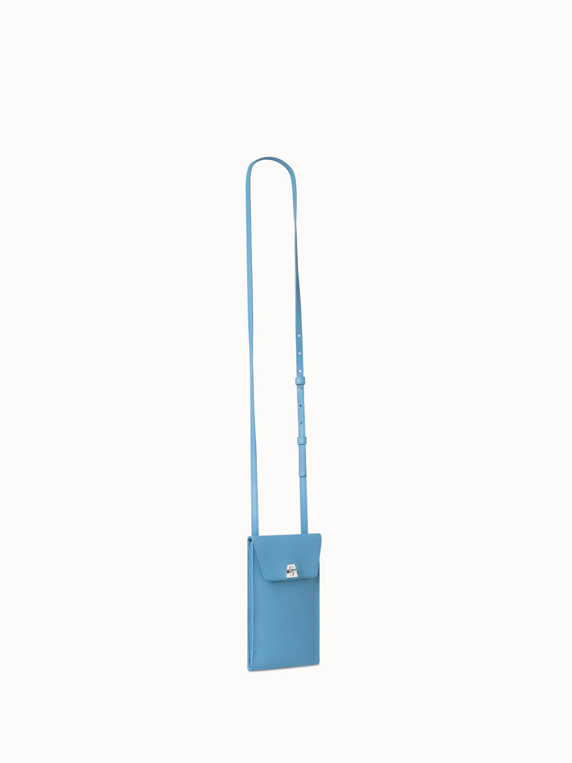 Anouk Phone Pouch in Leather - blue