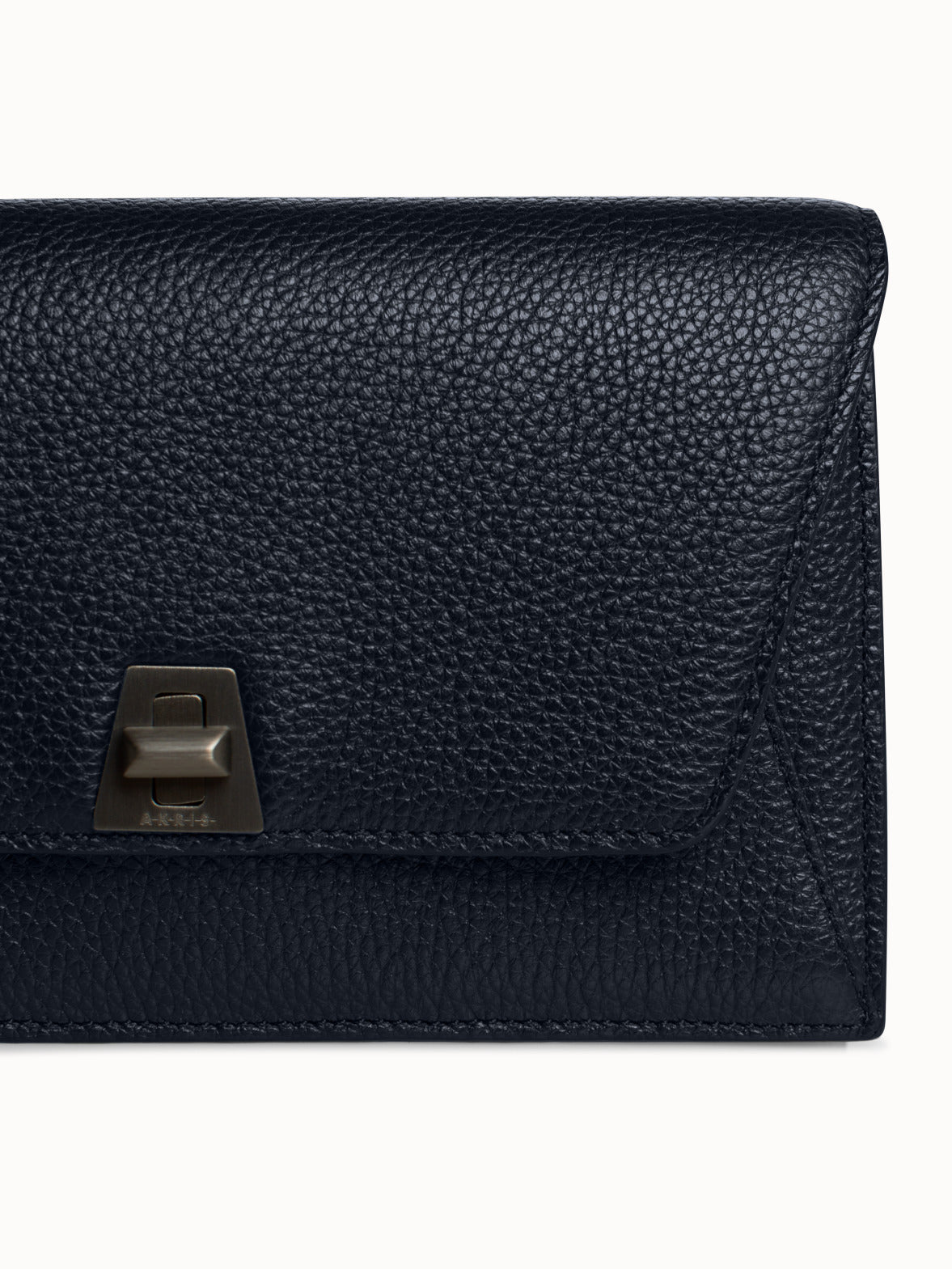 Umhängetasche, Schultertasche, Clutch aus Cervo-Kalbsleder - Blau
