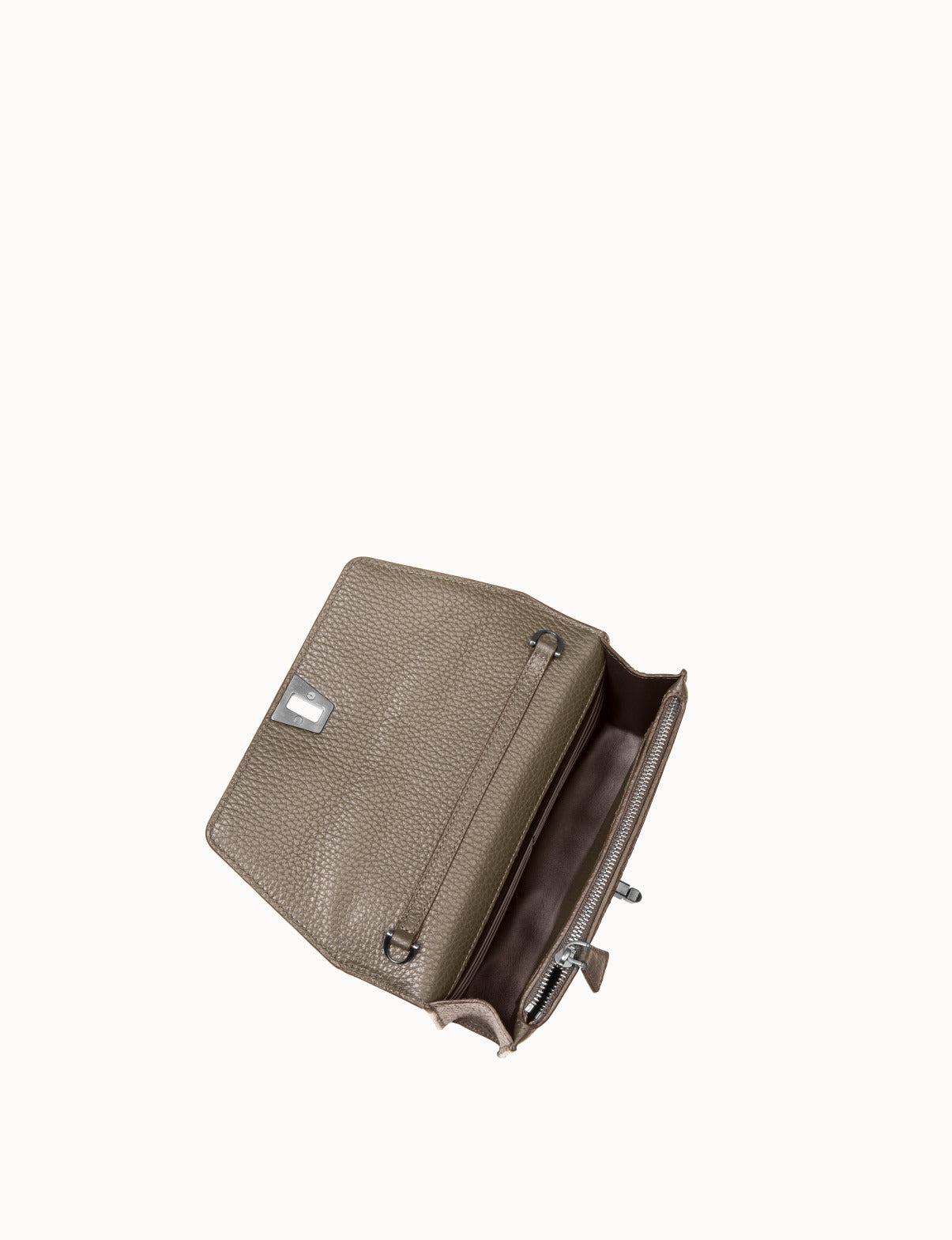 Umhängetasche, Schultertasche, Clutch aus Cervo-Kalbsleder - Grün