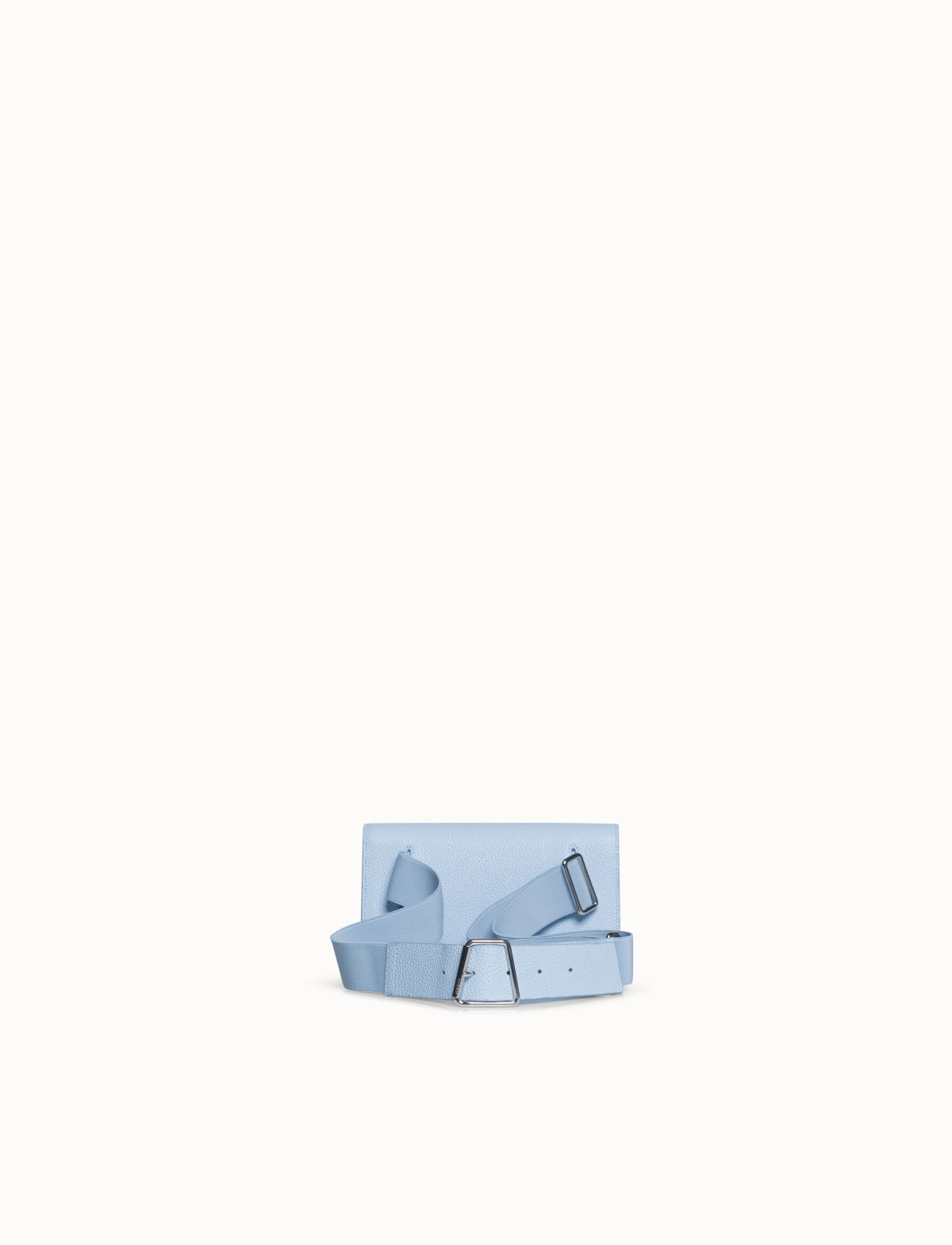 Gürteltasche und Clutch aus Kalbsleder mit abnehmbarem Gürtel - Blau