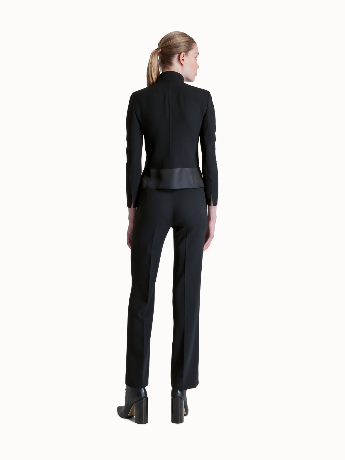 Jacke aus Double-Face-Wolle - Schwarz